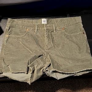 Gap Corduroy Shorts Olive Green